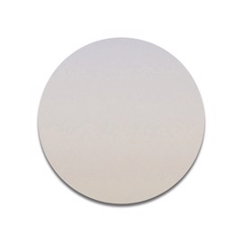 Plaque ronde en aluminium blanc